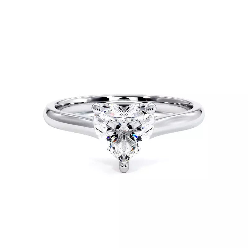 Bague De Fiançailles Diamant Cœur Promesse