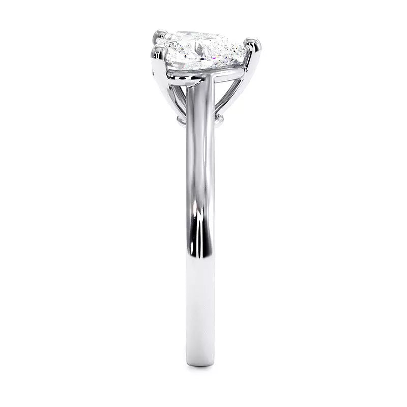 Bague De Fiançailles Diamant Cœur Promesse