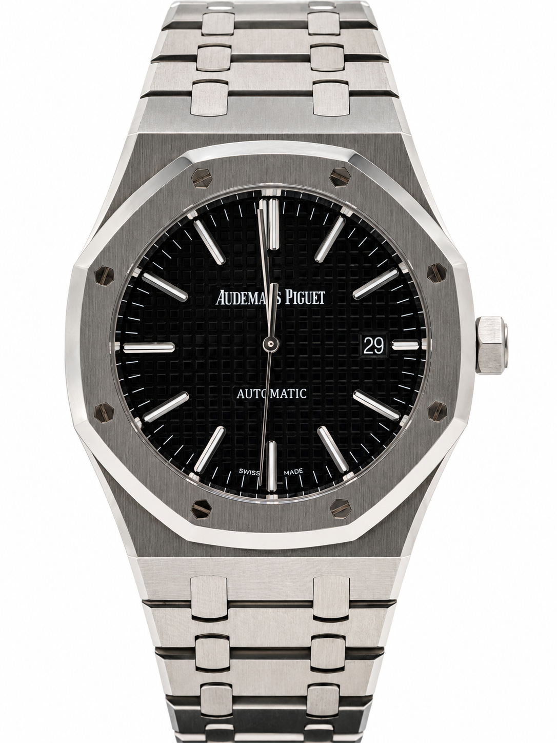 Audemars Piguet Royal Oak d’occasion – Cadran noir et bracelet intégré