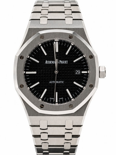 Audemars Piguet Royal Oak d’occasion – Cadran noir et bracelet intégré