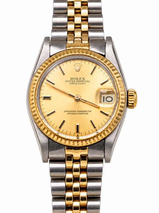 Rolex Lady-Datejust d’occasion – Cadran champagne et bracelet bicolore