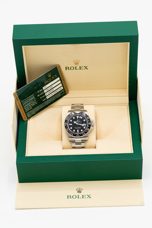 Rolex GMT-Master II d’occasion – Lunette noire et aiguille GMT verte