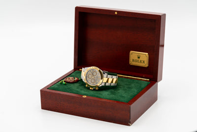 Rolex Cosmograph Daytona d’occasion – Chronographe bicolore à cadran gris