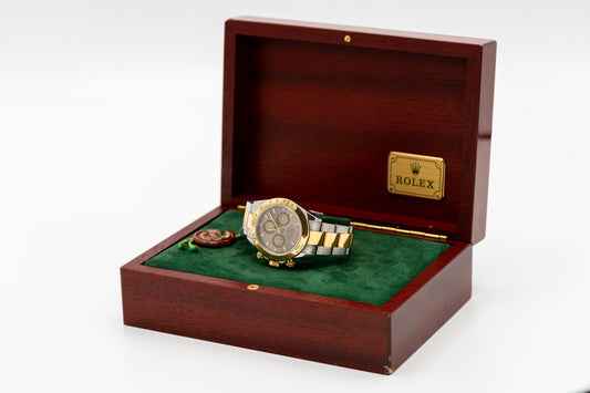 Rolex Cosmograph Daytona d’occasion – Chronographe bicolore à cadran gris