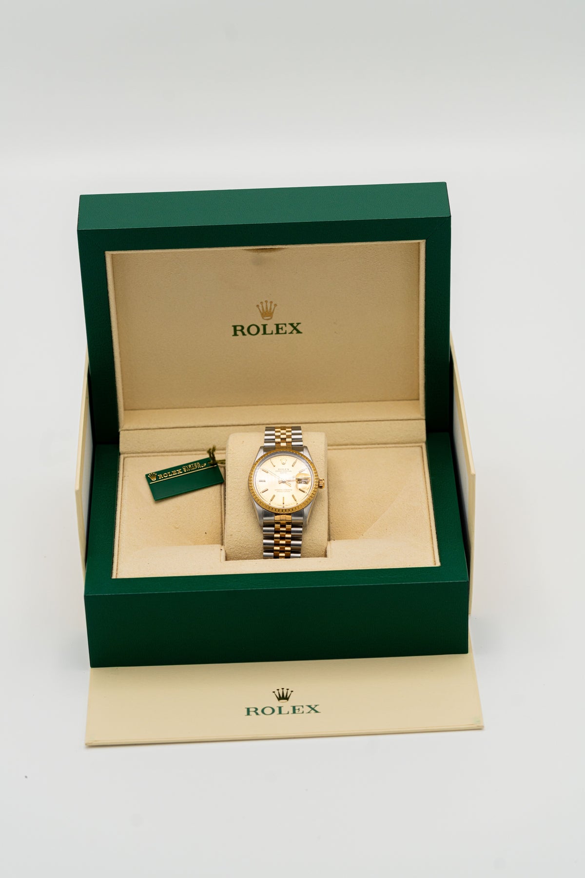 Rolex Oyster Perpetual Date d’occasion – Cadran champagne et bracelet bicolore