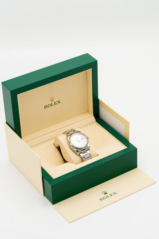 Rolex Datejust d’occasion – Cadran clair serti et bracelet Oyster