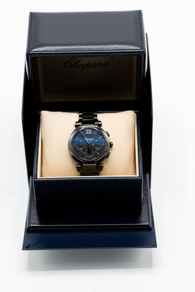 Chopard Chronographe Automatique d’occasion – Cadran sombre et chiffres romains