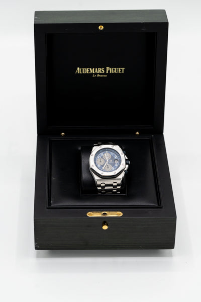 Audemars Piguet Royal Oak Offshore d’occasion – Chronographe à cadran bleu