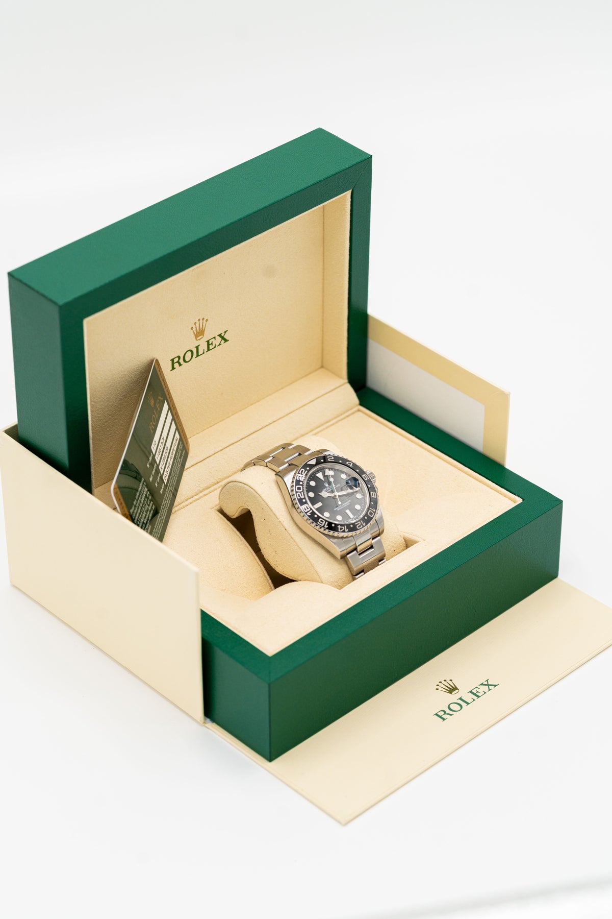 Rolex GMT-Master II d’occasion – Lunette noire et aiguille GMT verte