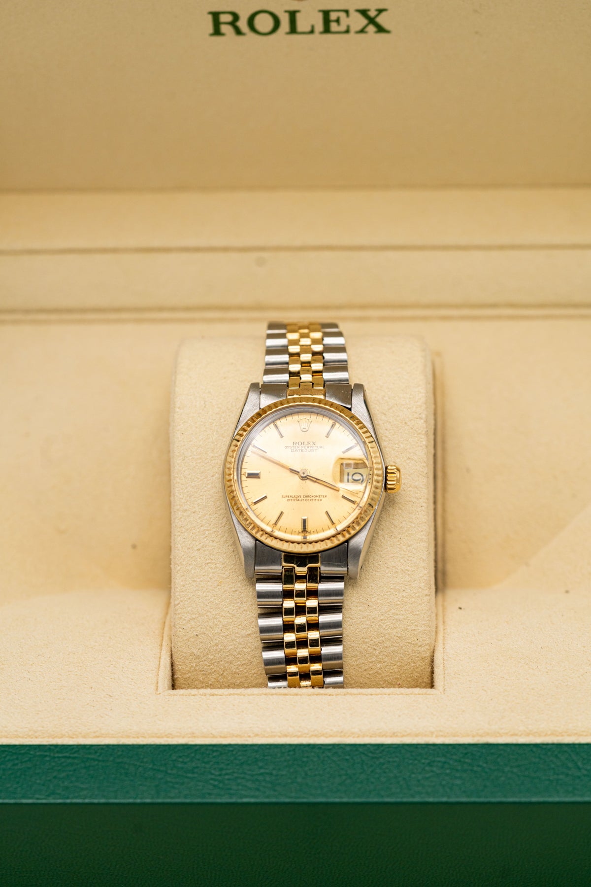 Rolex Lady-Datejust d’occasion – Cadran champagne et bracelet bicolore