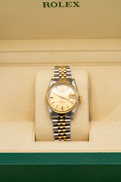 Rolex Lady-Datejust d’occasion – Cadran champagne et bracelet bicolore