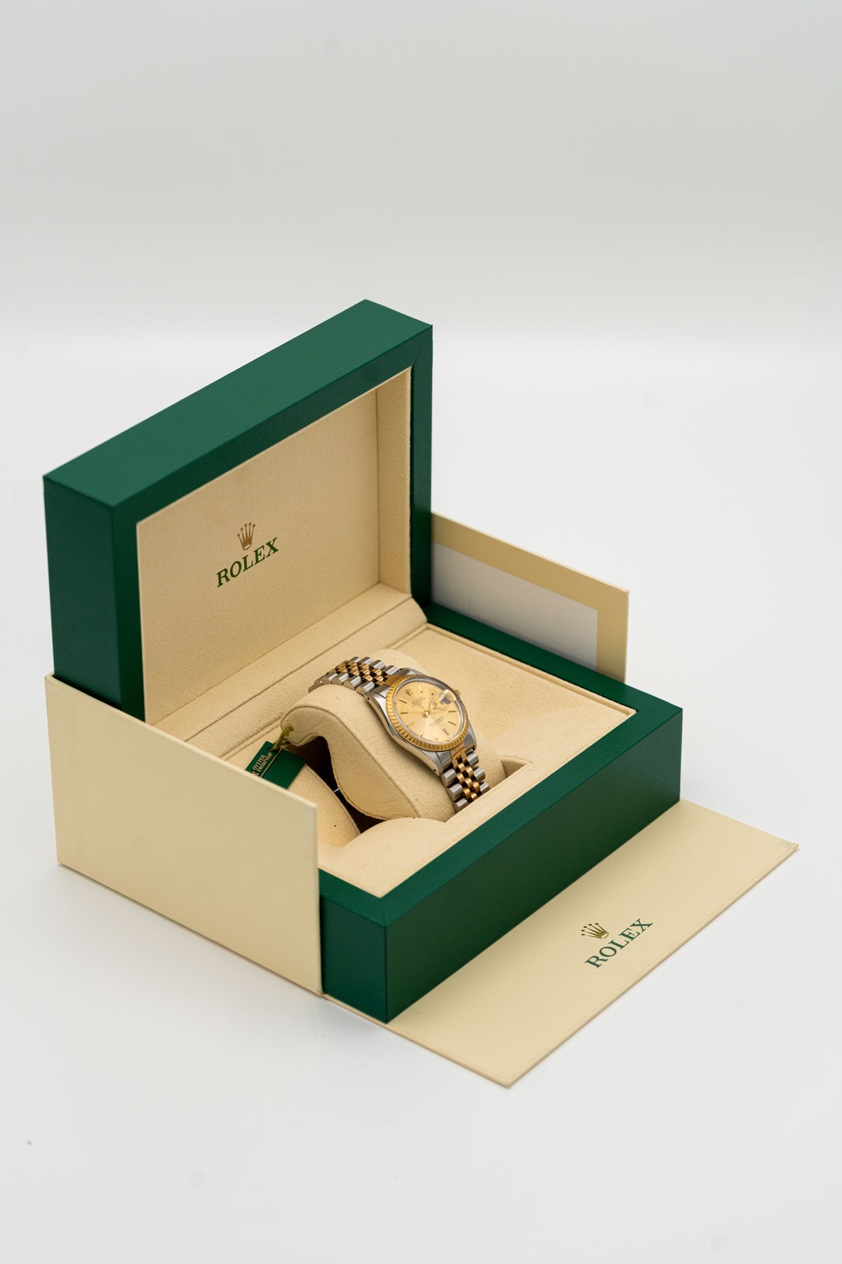 Rolex Oyster Perpetual Date d’occasion – Cadran champagne et bracelet bicolore