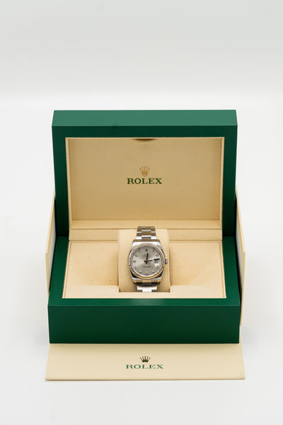 Rolex Datejust d’occasion – Cadran clair serti et bracelet Oyster