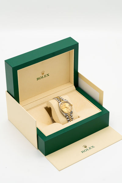 Rolex Datejust d’occasion – Cadran champagne et bracelet Jubilee bicolore