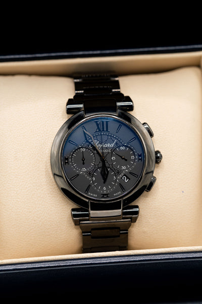 Chopard Chronographe Automatique d’occasion – Cadran sombre et chiffres romains