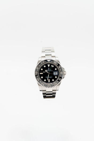 Rolex GMT-Master II d’occasion – Lunette noire et aiguille GMT verte