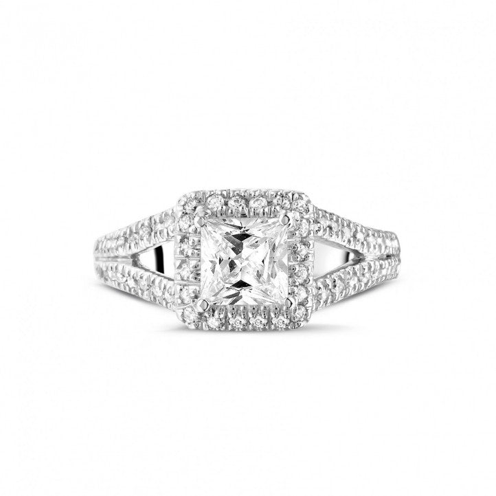 Bague Solitaire Only LOVE avec double diamants sur les côtés
