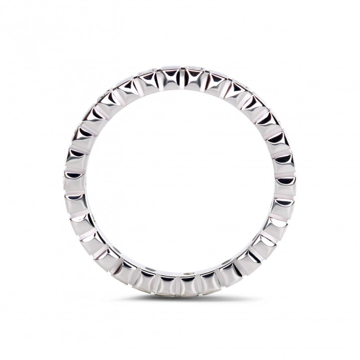 Alliance Éternité en or 18 carats avec diamants
