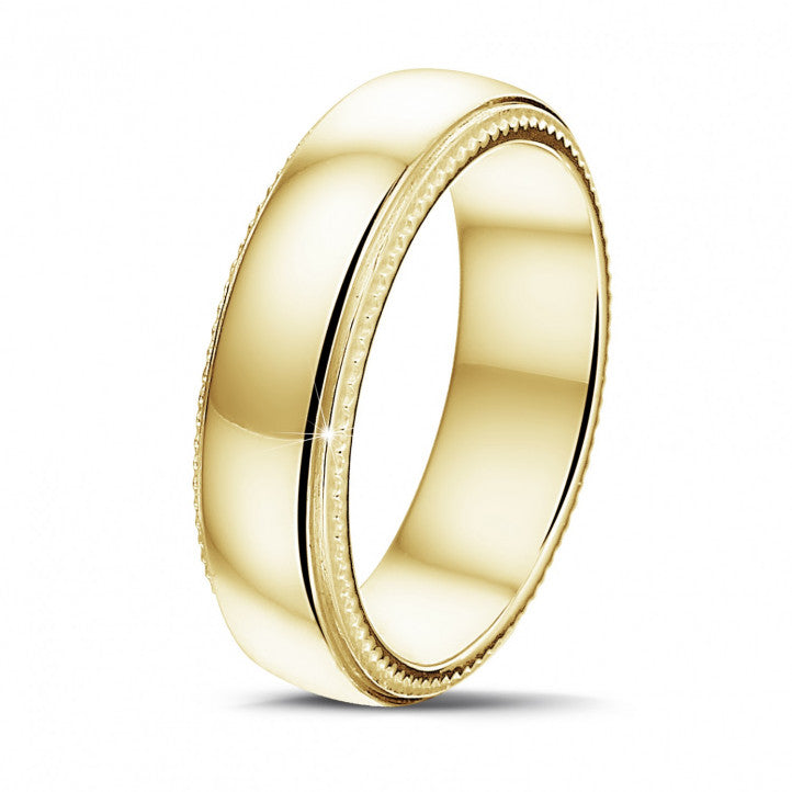 Alliance pour homme avec milgrain