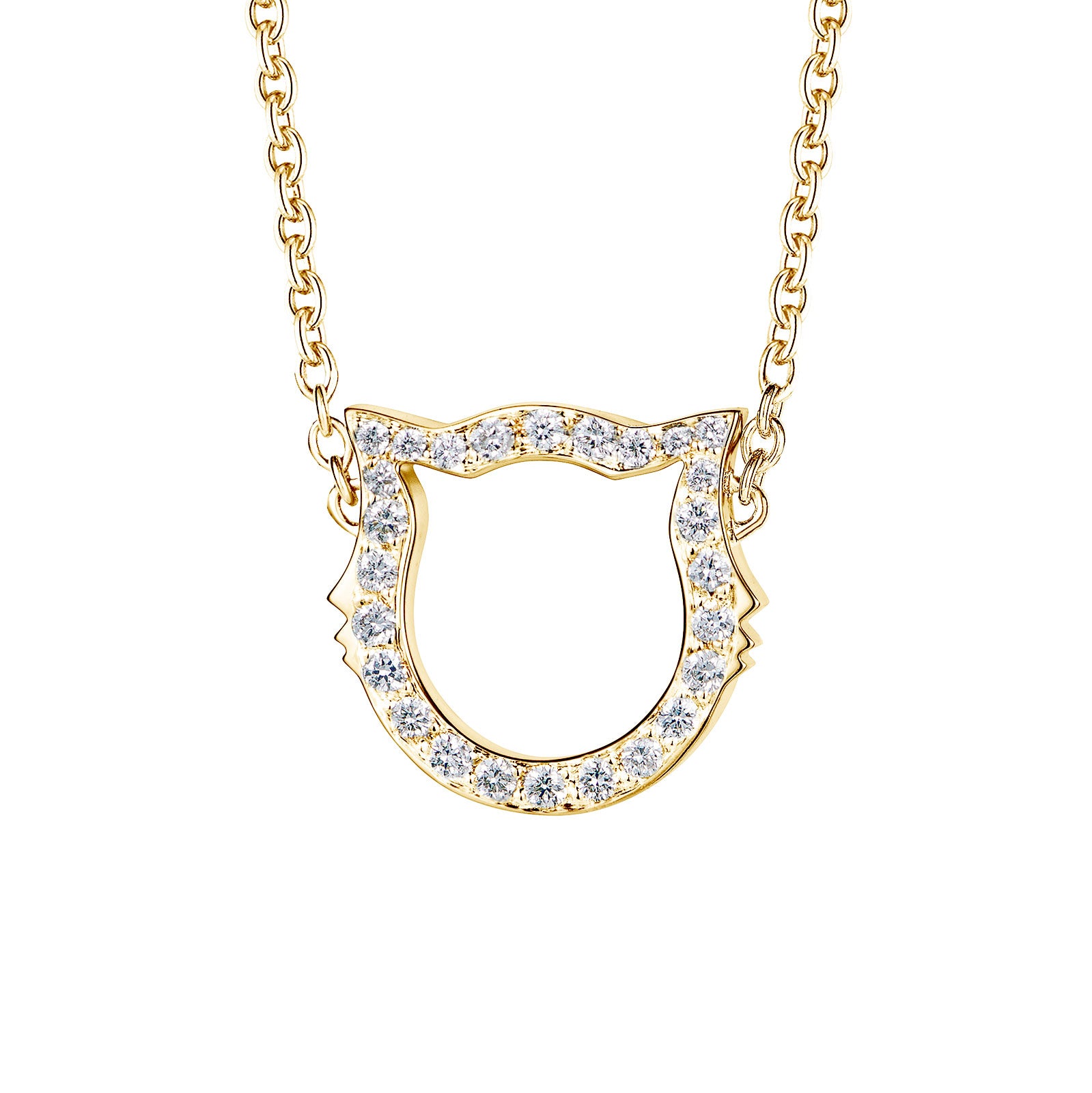 Pendentif Chat d'amour