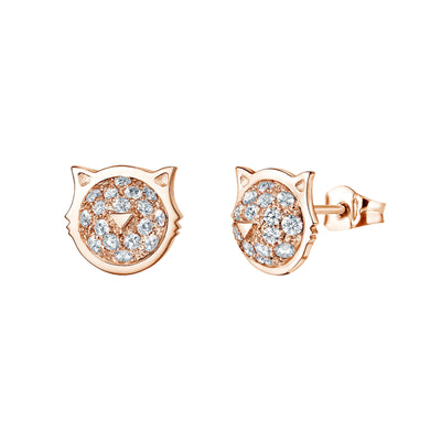 Boucles d'oreilles Chat d'amour