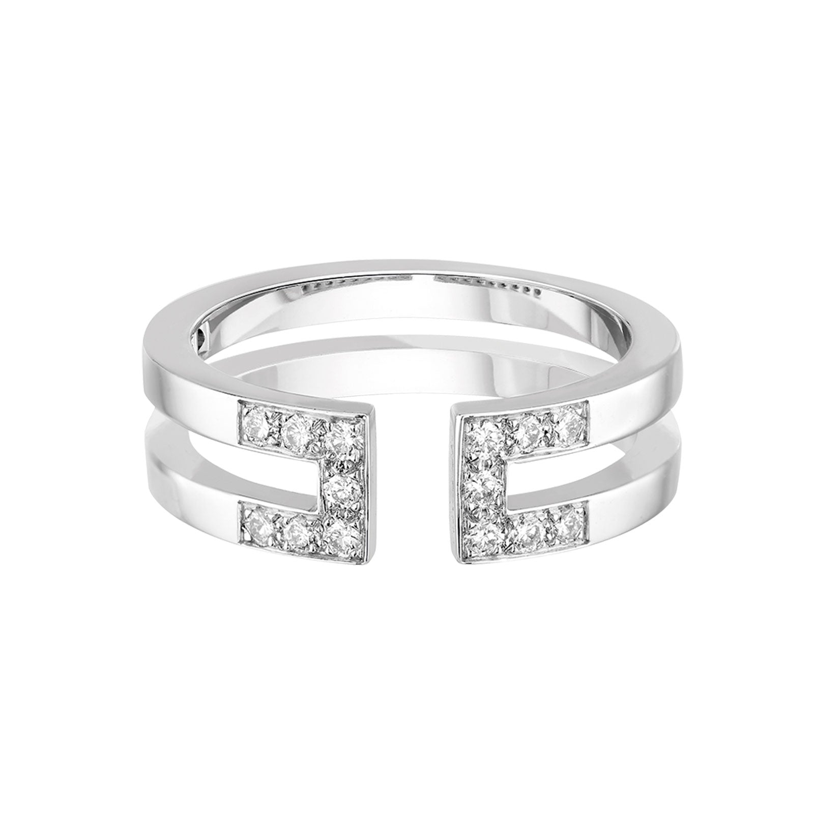 Bague Semi Pavé d'Amour