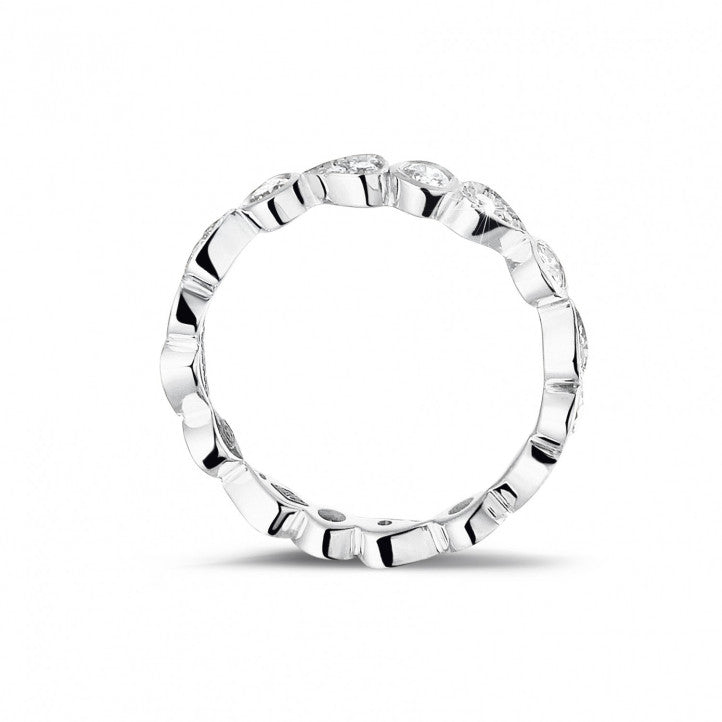 Alliance Superposable diamants en or 18 carats