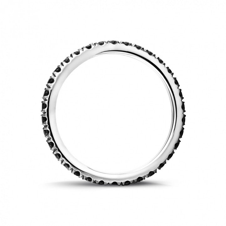 Alliance diamants noirs en or 18 carats