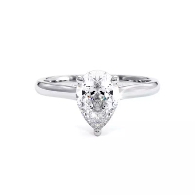 Bague de Fiançailles Diamant Poire Promesse