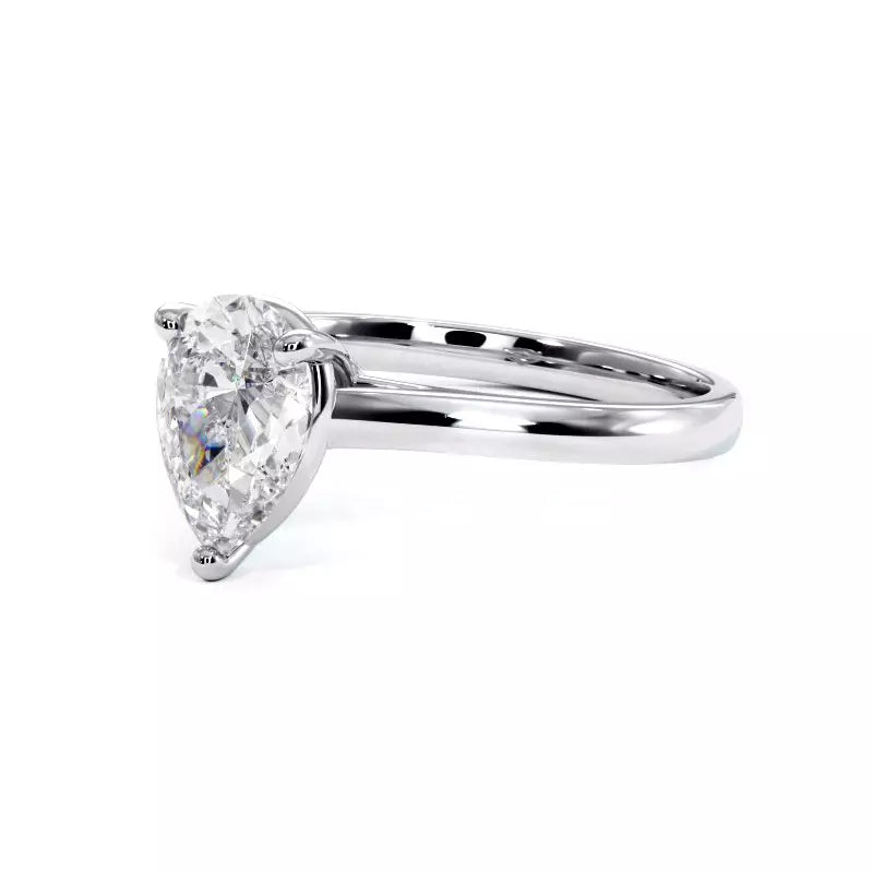 Bague de Fiançailles Diamant Poire Promesse