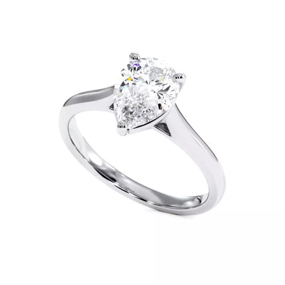 Bague de Fiançailles Diamant Poire Promesse