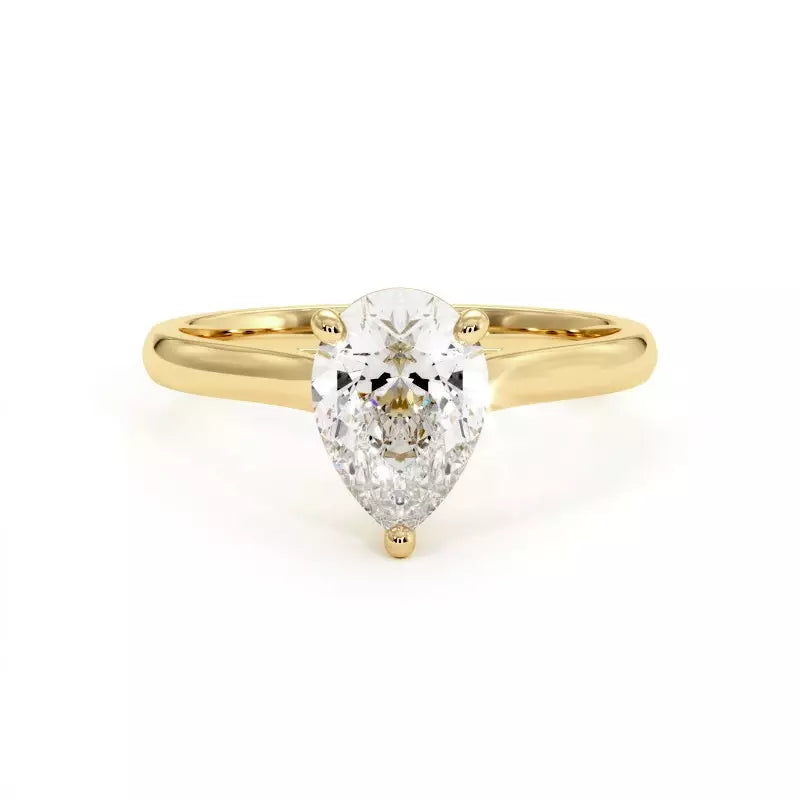 Bague de Fiançailles Diamant Poire Promesse