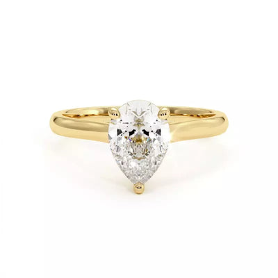 Bague de Fiançailles Diamant Poire Promesse