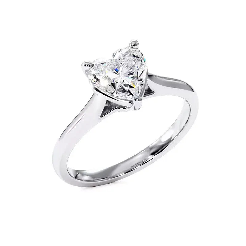 Bague De Fiançailles Diamant Cœur Promesse