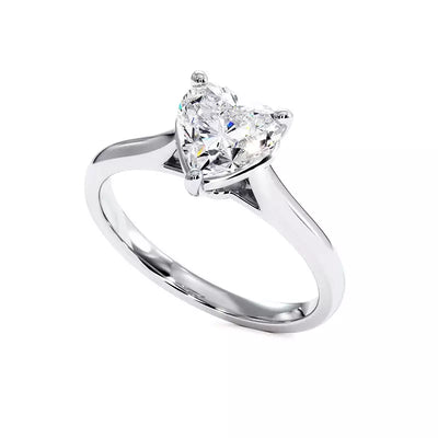 Bague De Fiançailles Diamant Cœur Promesse