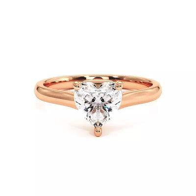 Bague De Fiançailles Diamant Cœur Promesse