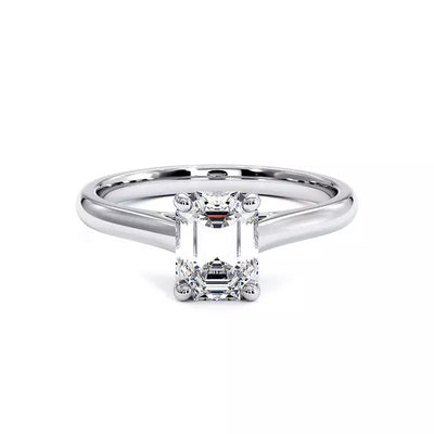 Bague De Fiançailles Diamant Emeraude Promesse