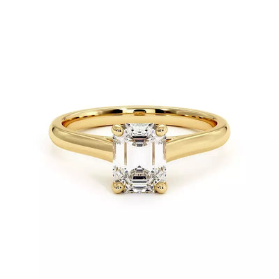 Bague De Fiançailles Diamant Emeraude Promesse