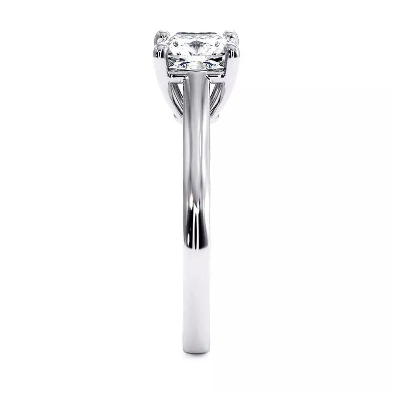 Bague De Fiançailles Diamant Coussin Promesse