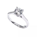 Bague De Fiançailles Diamant Coussin Promesse