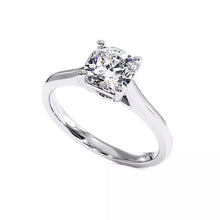 Bague De Fiançailles Diamant Coussin Promesse
