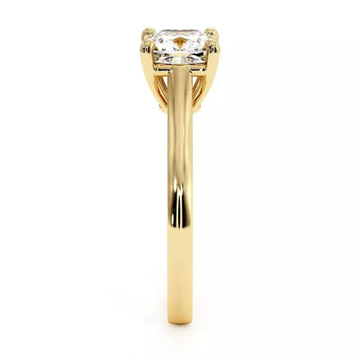 Bague De Fiançailles Diamant Coussin Promesse