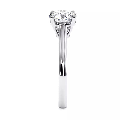 Bague De Fiançailles Diamant Rond Promesse