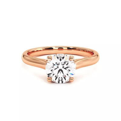 Bague De Fiançailles Diamant Rond Promesse