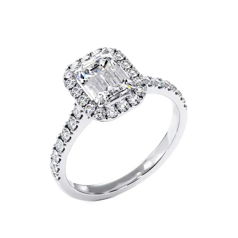 Solitaire Diamant Emeraude Ma Vie