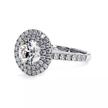 Solitaire Diamant Rond Double Halo Ma Vie