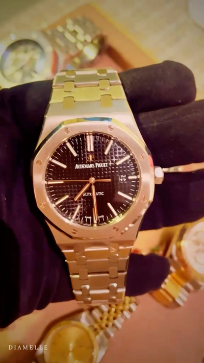 Audemars Piguet Royal Oak Automatique – Or rose et cadran noir