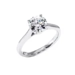 Bague De Fiançailles Diamant  Rond Promesse